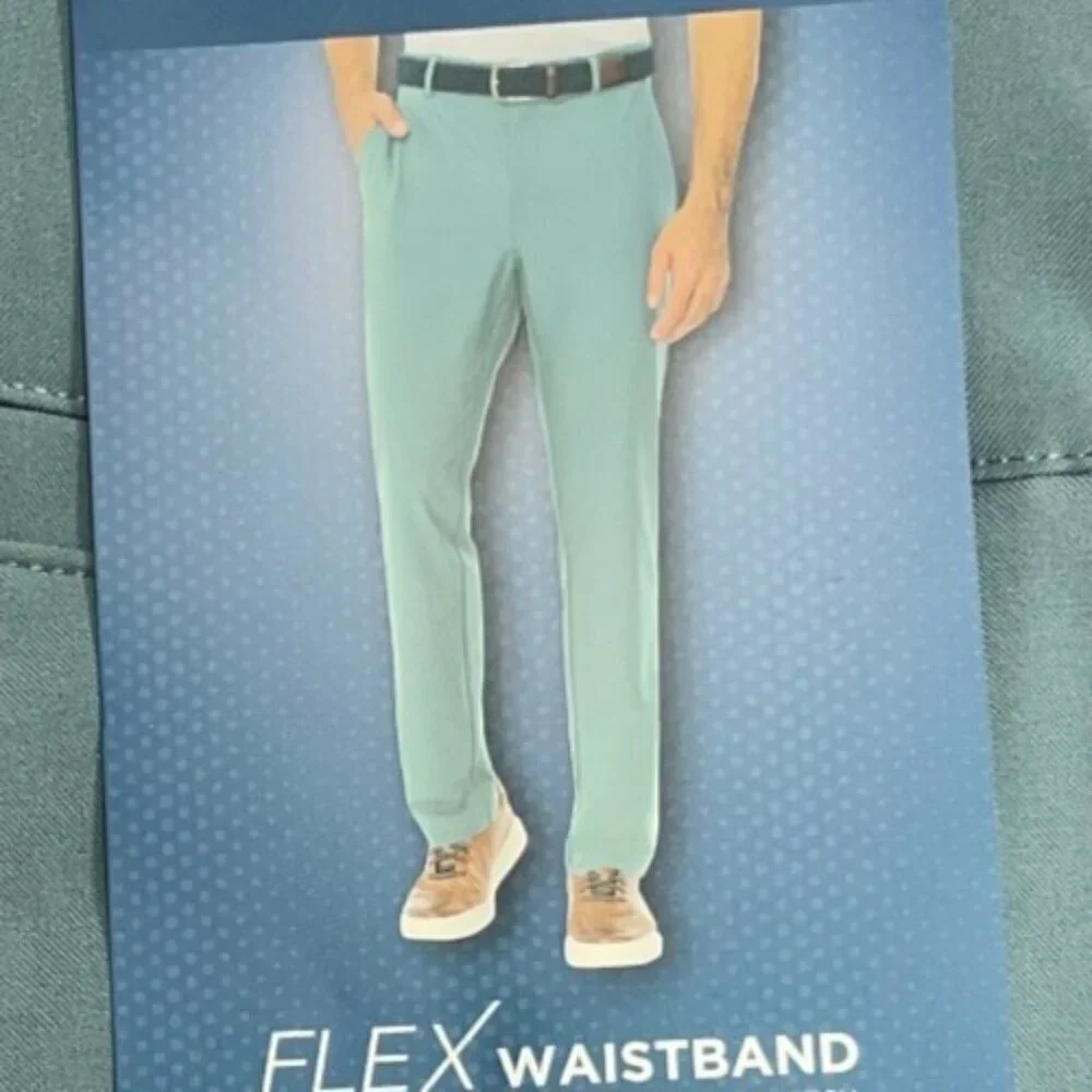 NEW Greg Norman Men's 32x32 Performance Tech Pant Flex Waistband Stretch